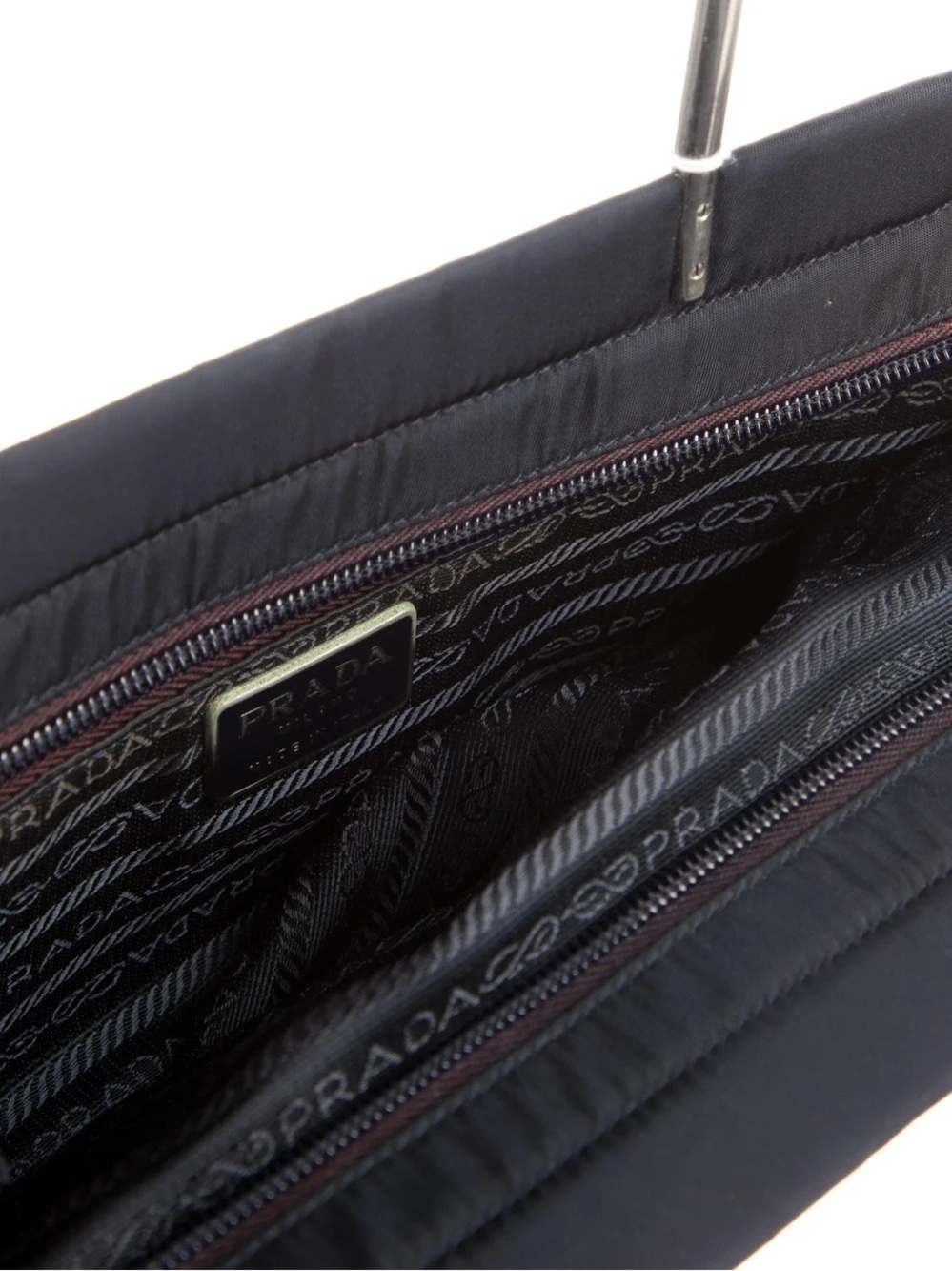 AUTHENTIC PRADA Metal nylon Handle Bag VINTAGE - Picture 16 of 16